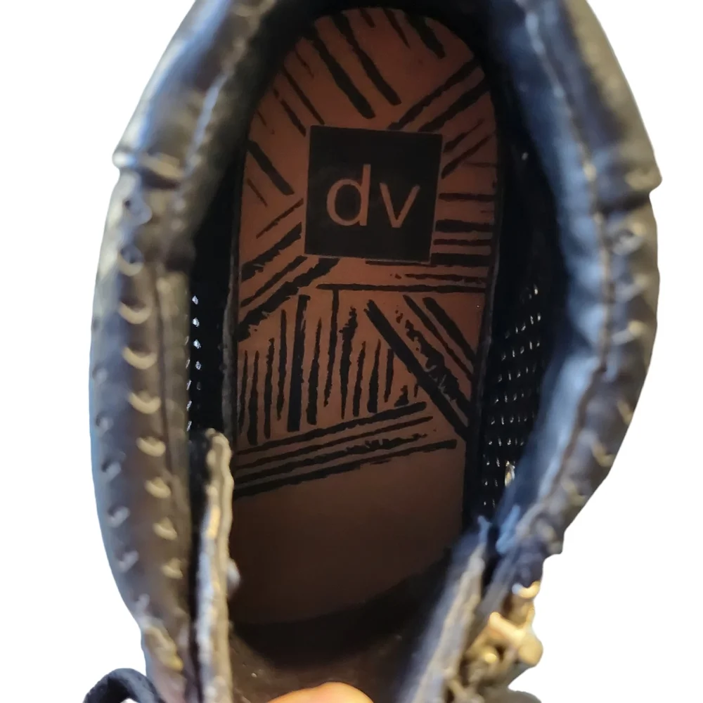 DV Dolce Vita Women's Black Side Zip High Top Sneakers Shoe Size 11